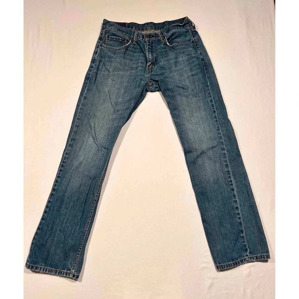 Levis 559 Relaxed Straight Jeans Mens 32x32 Medium Wash Blue Denim